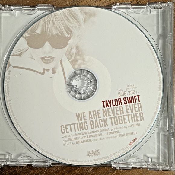 Taylor Swift Rare Promo We Are Never Ever 2012 Country Version 3X Big Machine - Picture 4 of 11